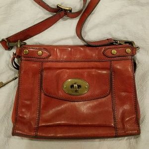 Fossil leather bag